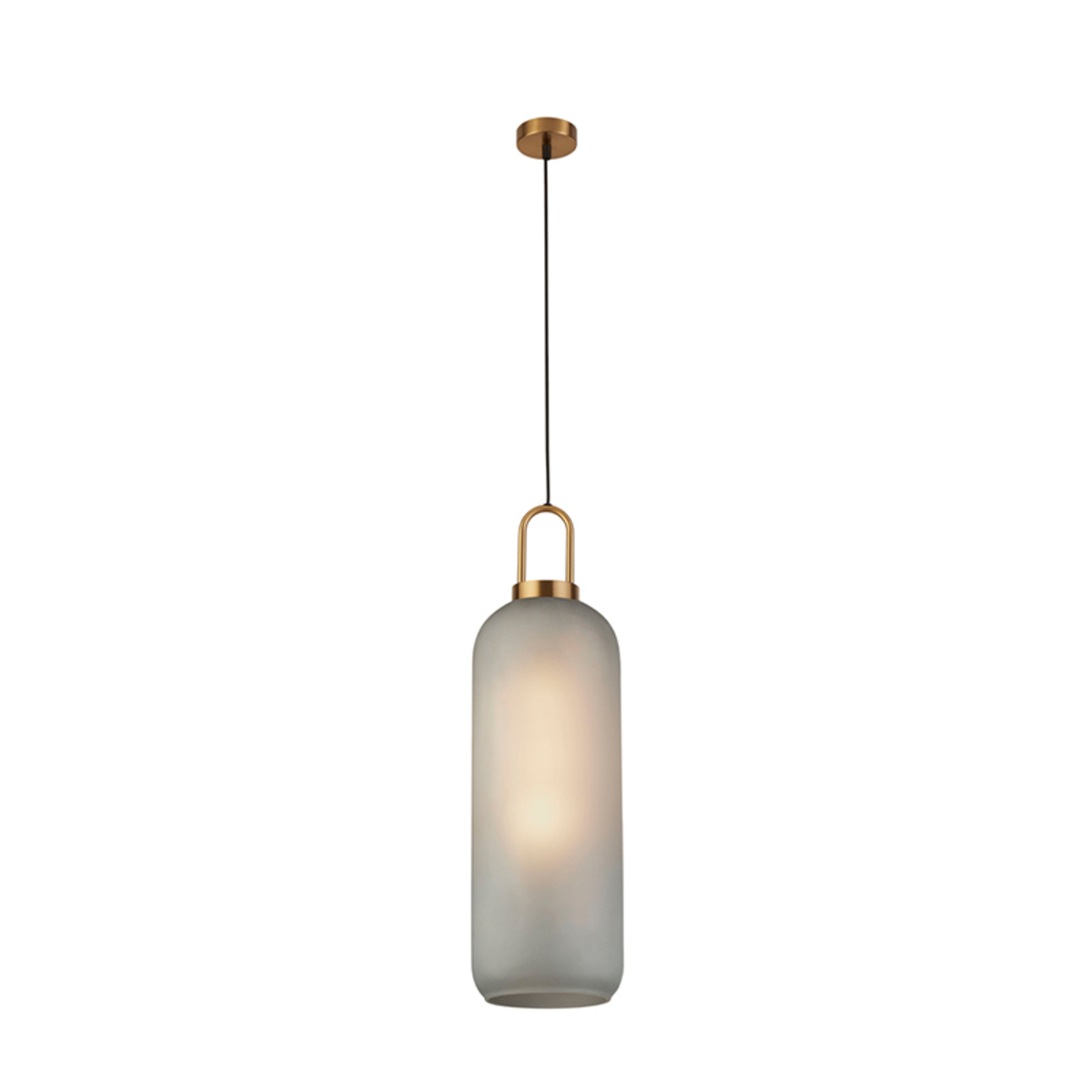 Hanglamp Pipette Geel Brons - Glas - DOK 2