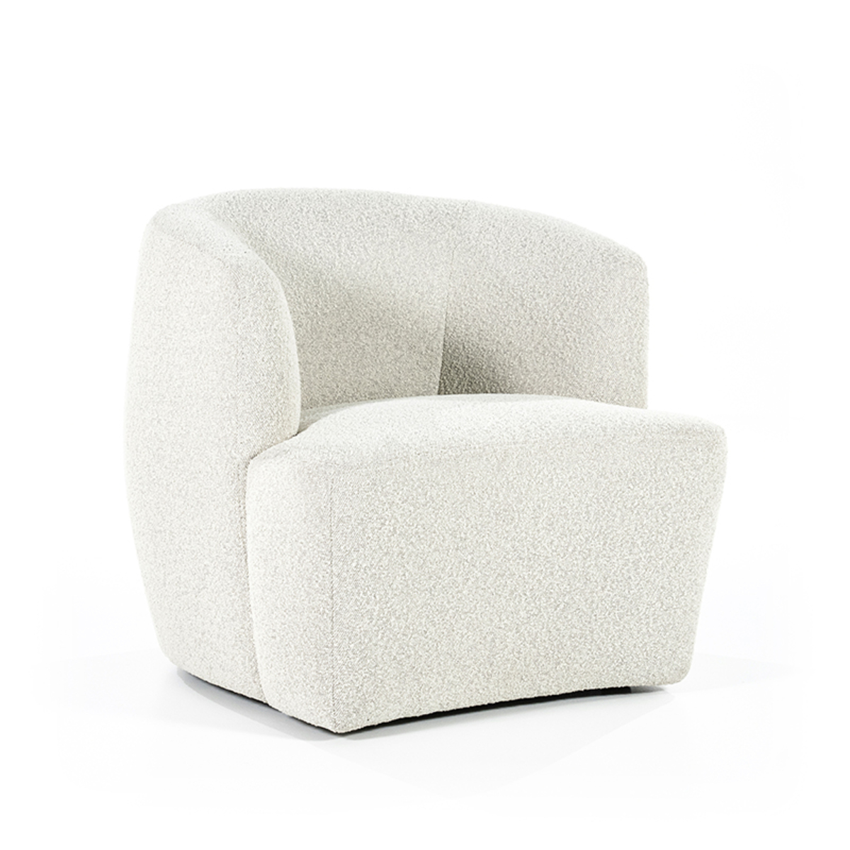 Fauteuil Charlotte Crème Beige - Stof - Eleonora