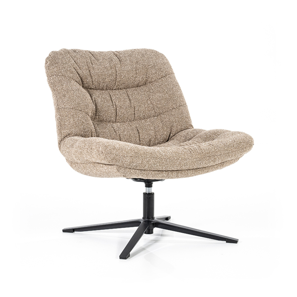 Fauteuil Danica Crème Beige - Stof - Eleonora