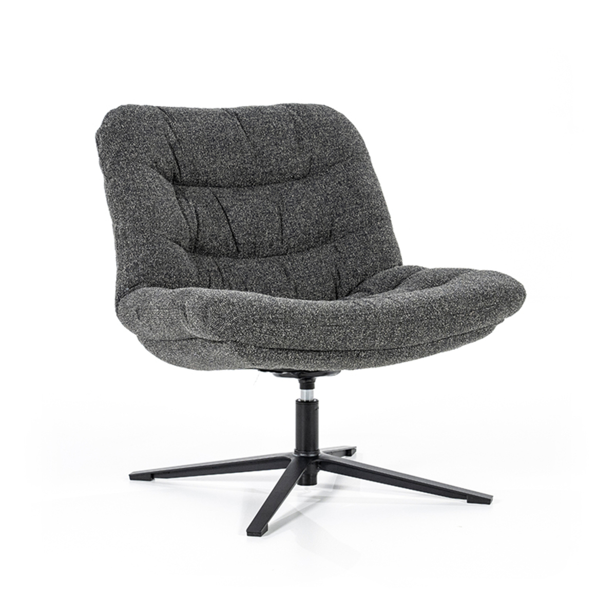 Fauteuil Danica Grijs Antraciet - Stof - Eleonora