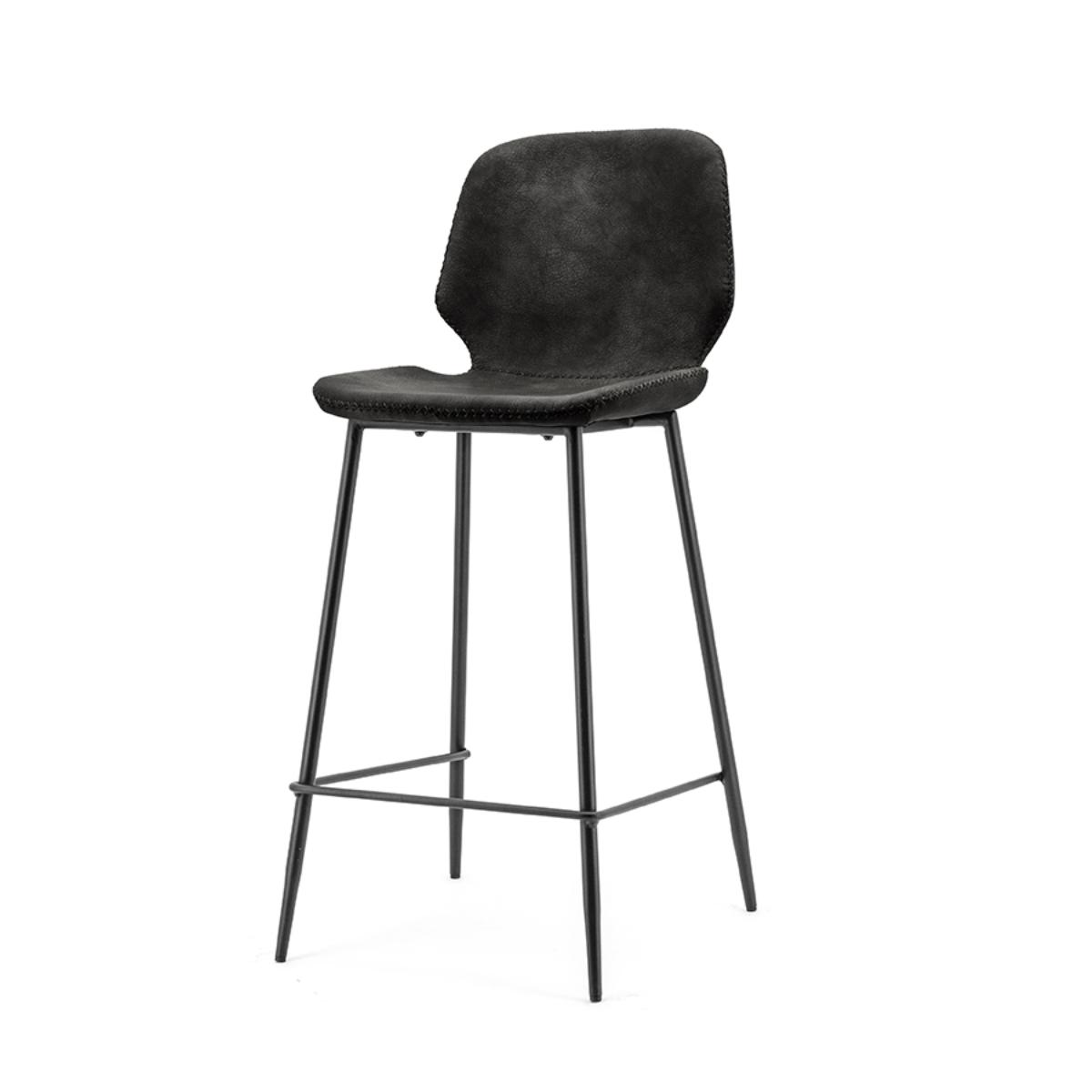 Barkruk Zwart - PU-Leder - By Boo
