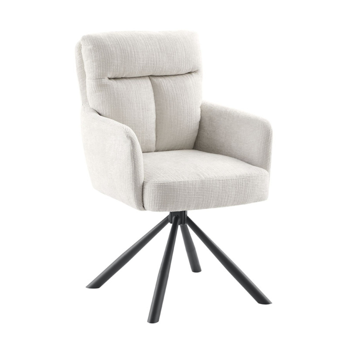 Fauteuil Dixson - Armleuning - Beige - Stof - Modern - Profijt Meubel
