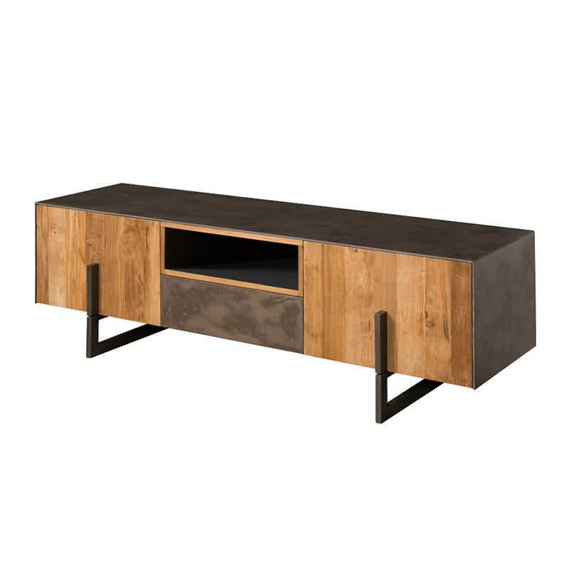 Tv-meubel Dijon Bruin Koper - Teak - DOK 2 Rustique