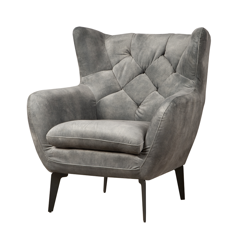 Fauteuil Bomba Grijs - Velours - DOK 2 Cosy