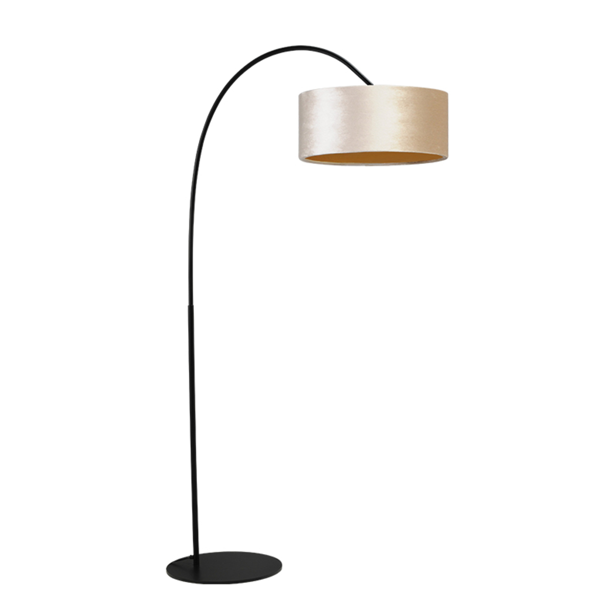 Vloerlamp  Bruin  - Stof - Masterlight