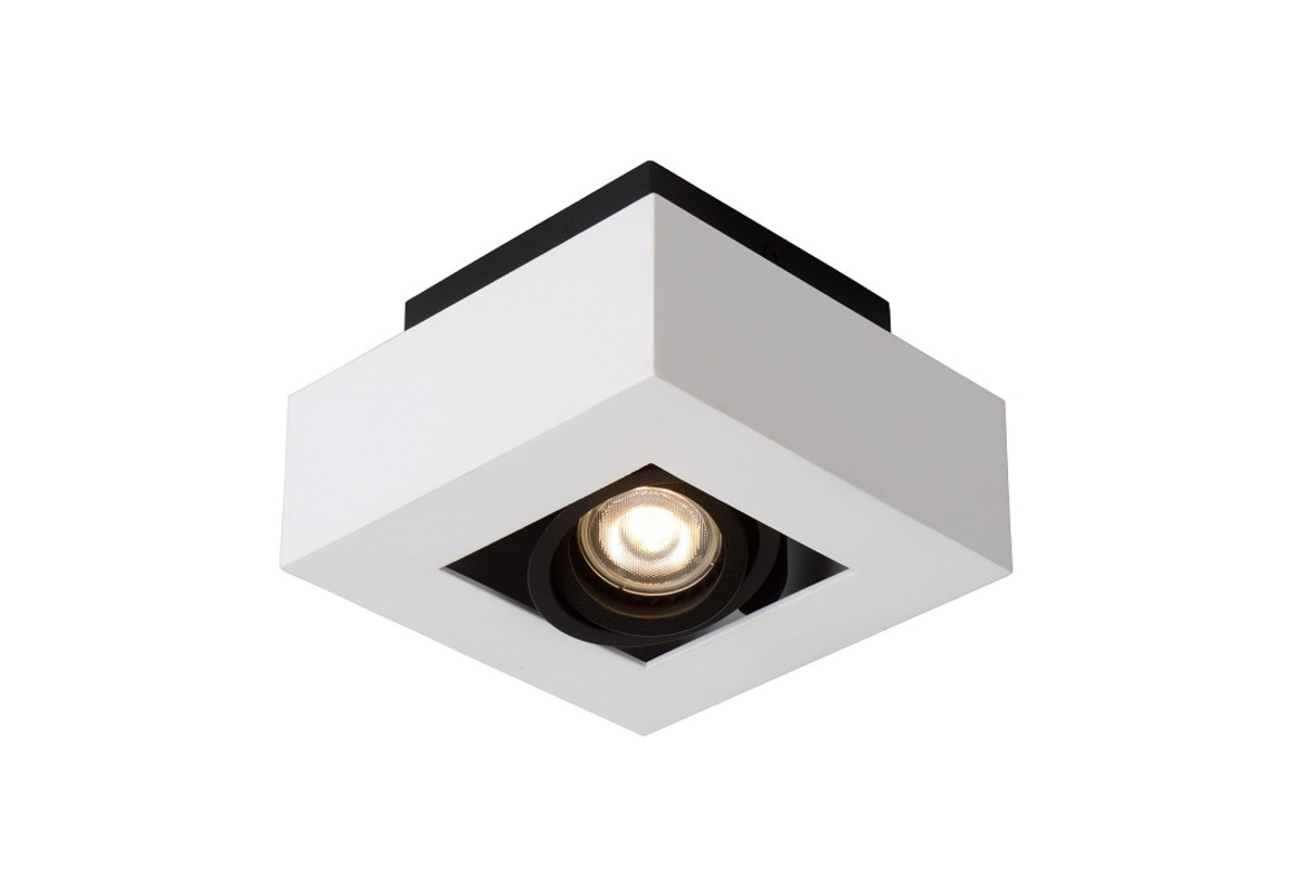 Spot Xirax Wit - Aluminium - Lucide