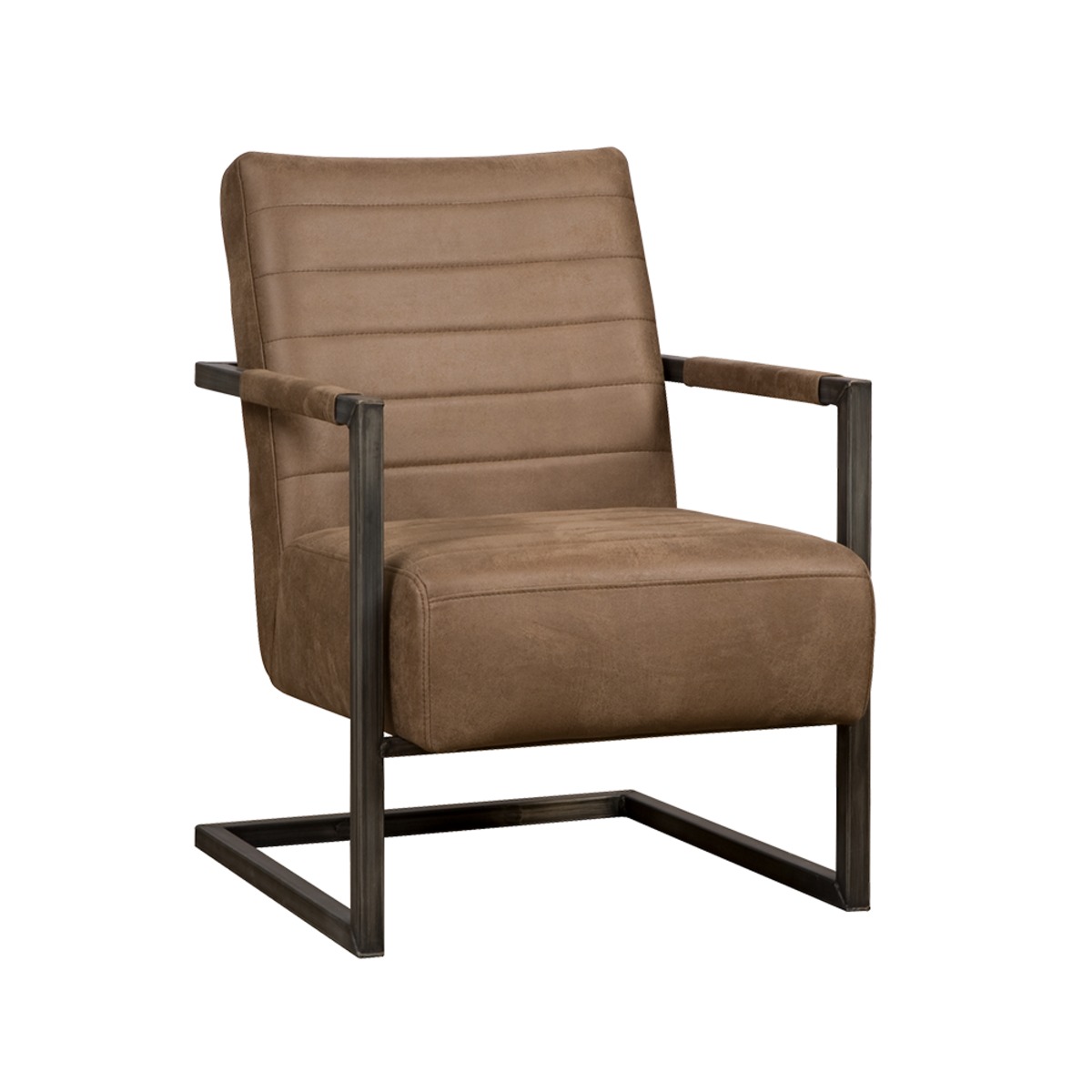 Fauteuil Rocca Bruin - Leder - DOK 2 Rustique