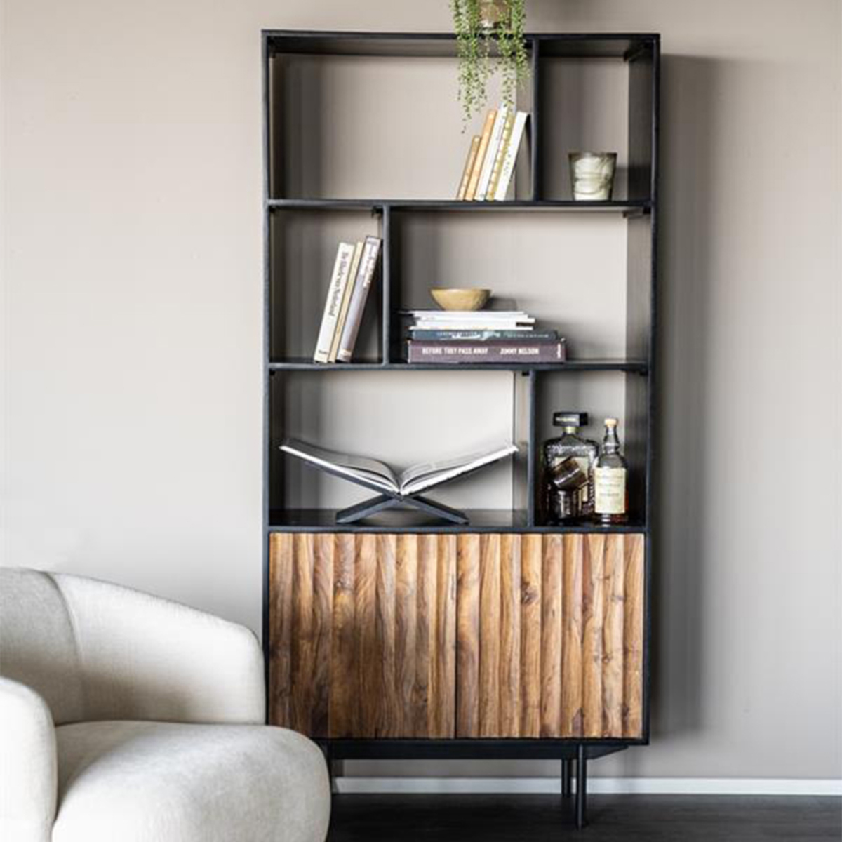 Boekkast  Bruin - Hout - Eleonora