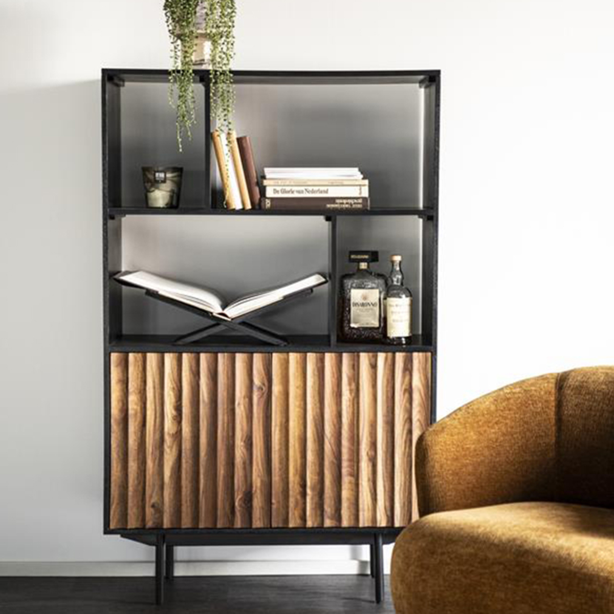 Boekkast  Bruin - Hout - Eleonora