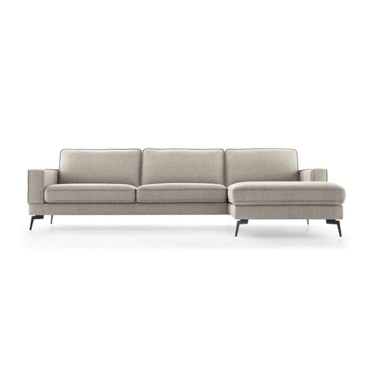 Bank  Bruin Beige - Stof - Hoekbank - Baenks