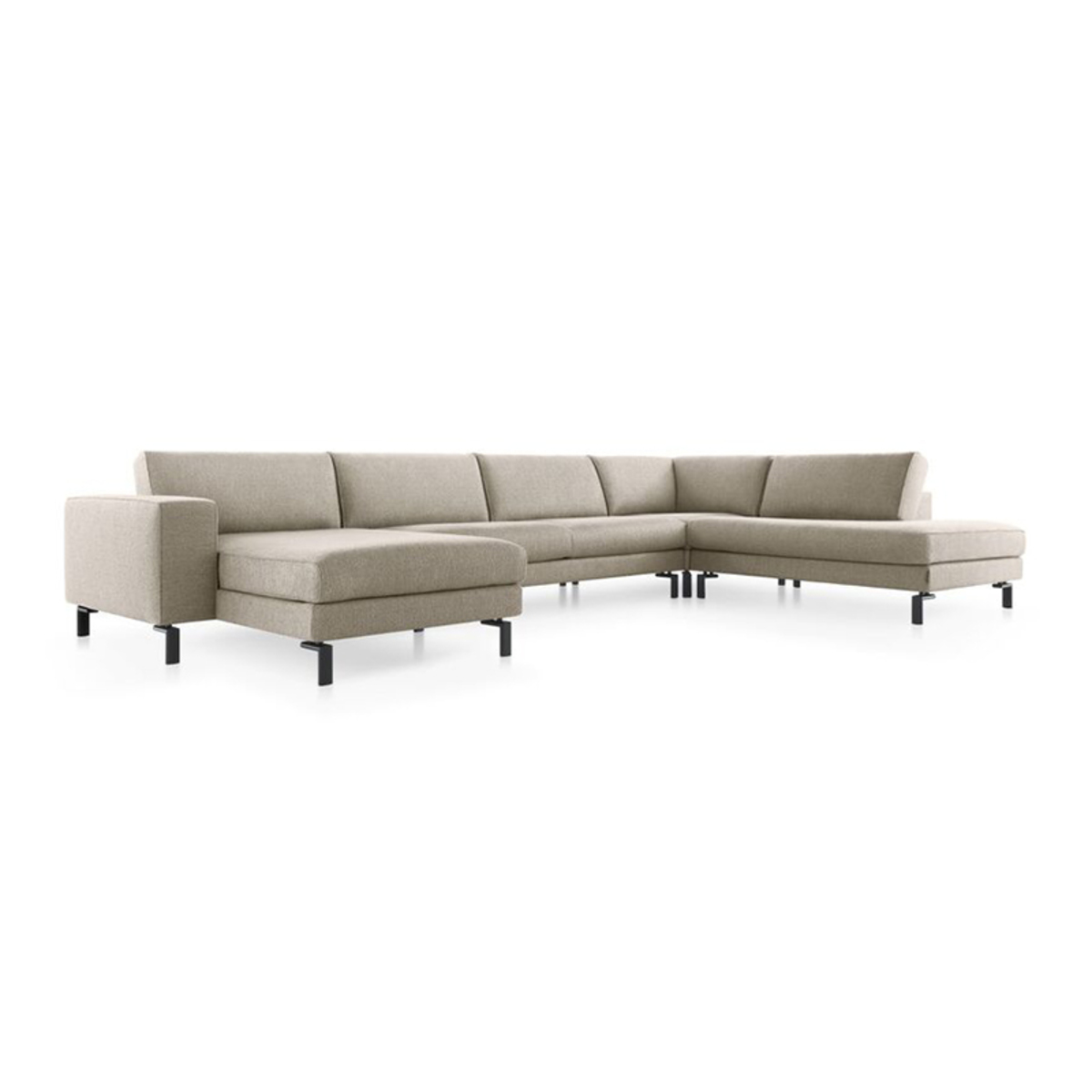 Hoekbank Bondi Bruin Beige - Stof - Hoekbank - Baenks
