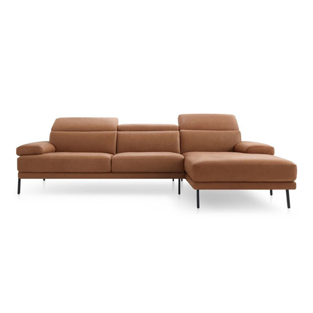 Hoekbank Dadeland Bruin Cognac - Leder - Baenks