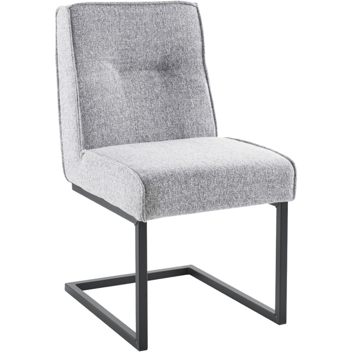 Eetkamerstoel Rodilo - Zonder armleuning - Grijs - Stof - Modern - Profijt Meubel