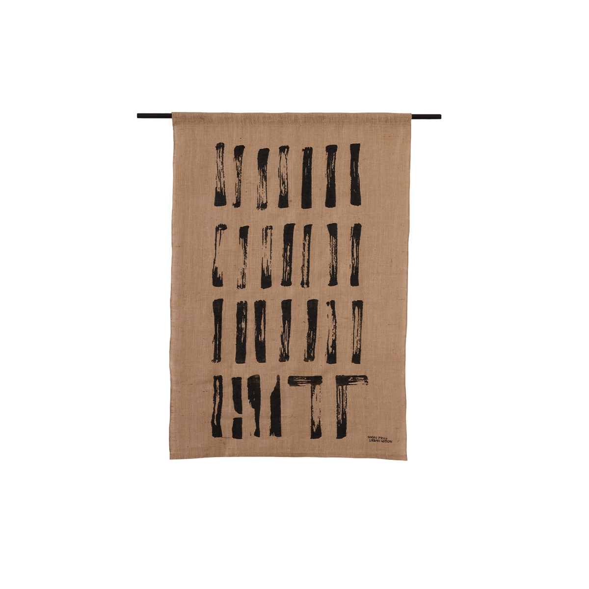 Wanddecoratie Urban Tally Bruin  - Jute - Urban Cotton