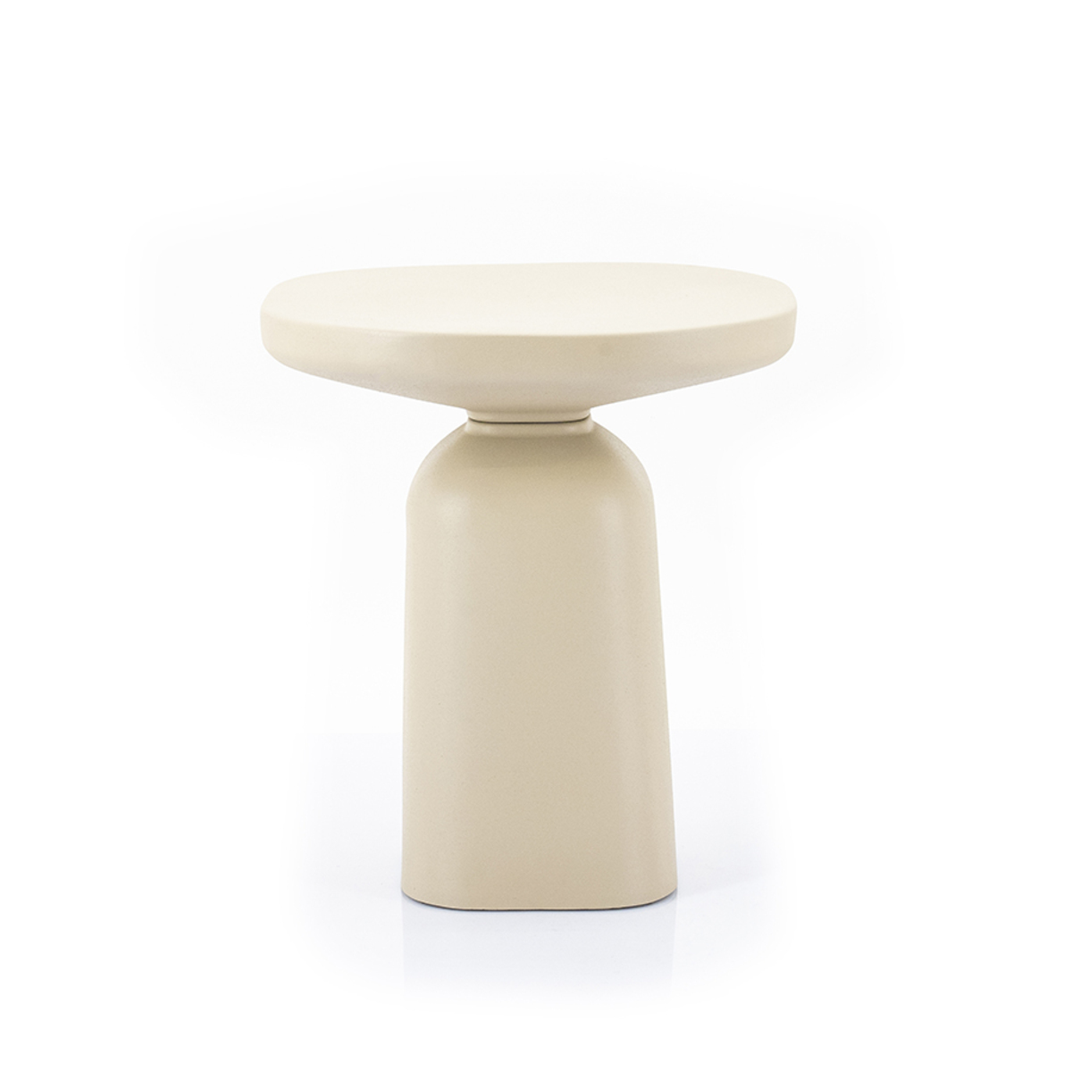 Bijzettafel Squand Crème Beige - Aluminium - By Boo