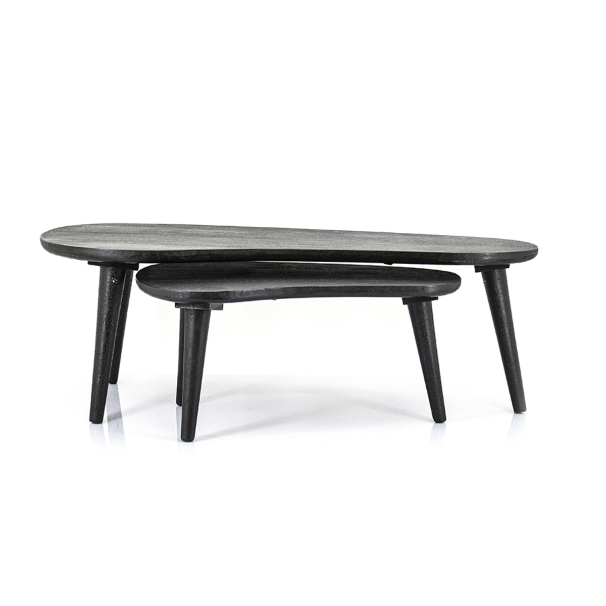Bijzettafel Guus Zwart - Hout - By Boo