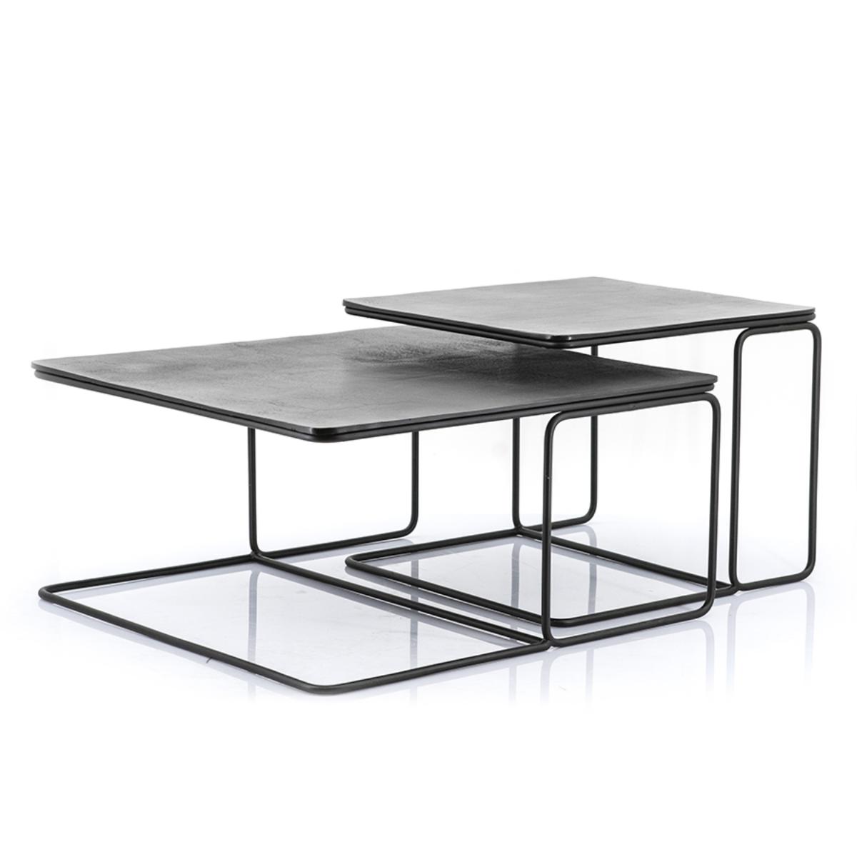 Salontafel Scott Zwart - Metaal - Eleonora