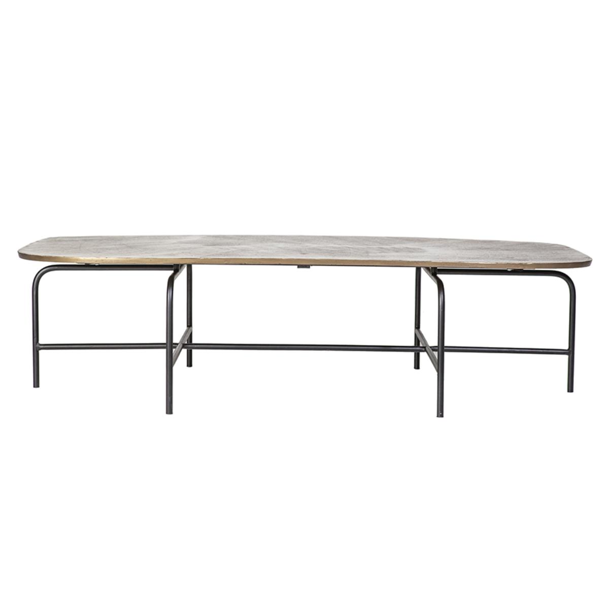 Salontafel Bruin - Metaal - Eleonora