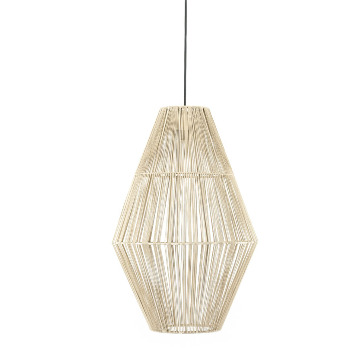 Hanglamp Aya Wit Naturel - Metaal - By Boo