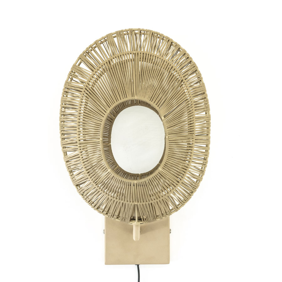 Wandlamp  Wit Naturel - Metaal - By Boo