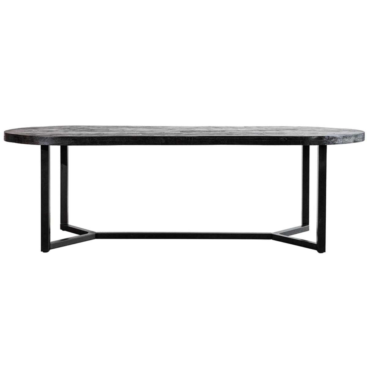 Eetkamertafel  Zwart - Mangohout - Eleonora