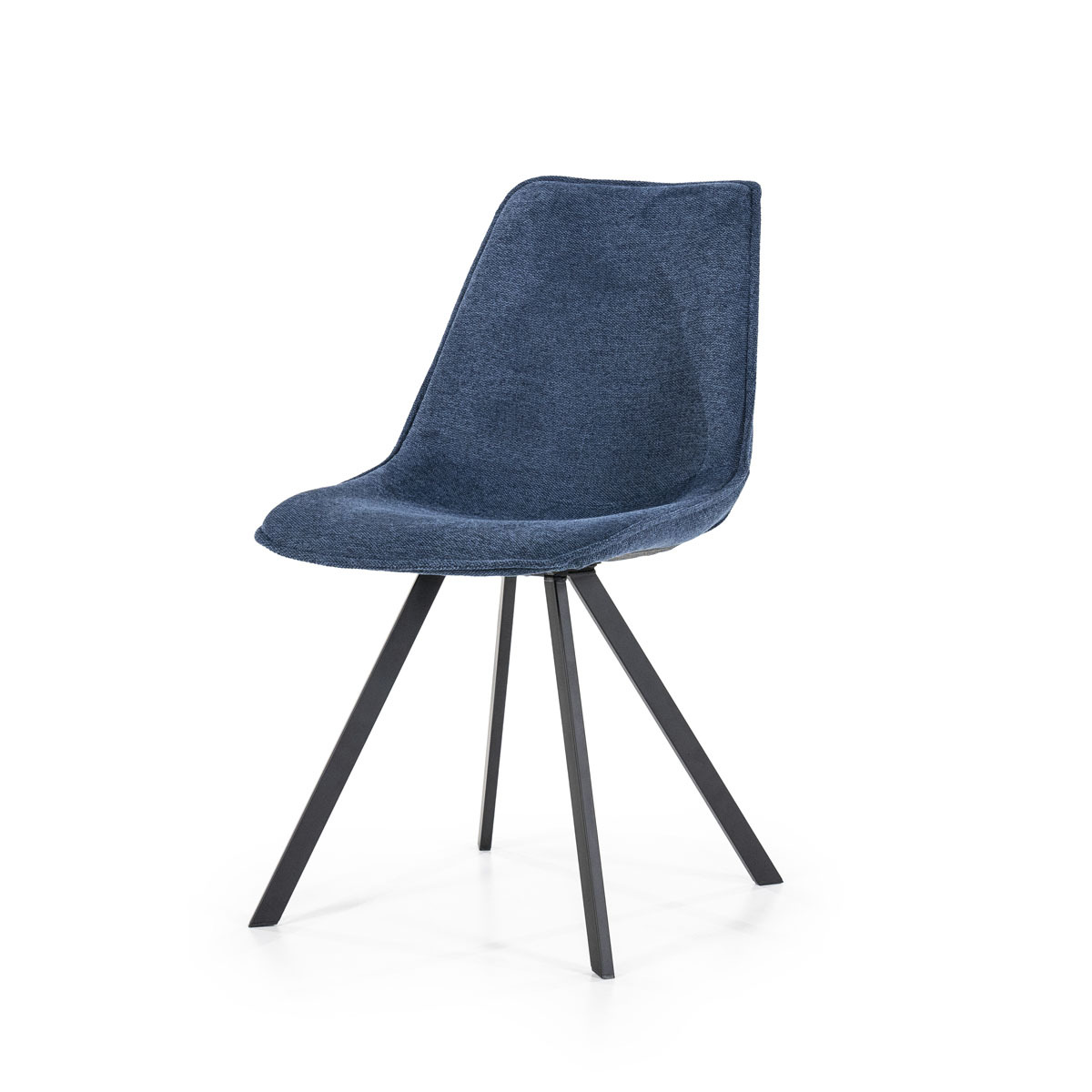 Eetkamerstoel Boy Blauw  - Stof - By Boo