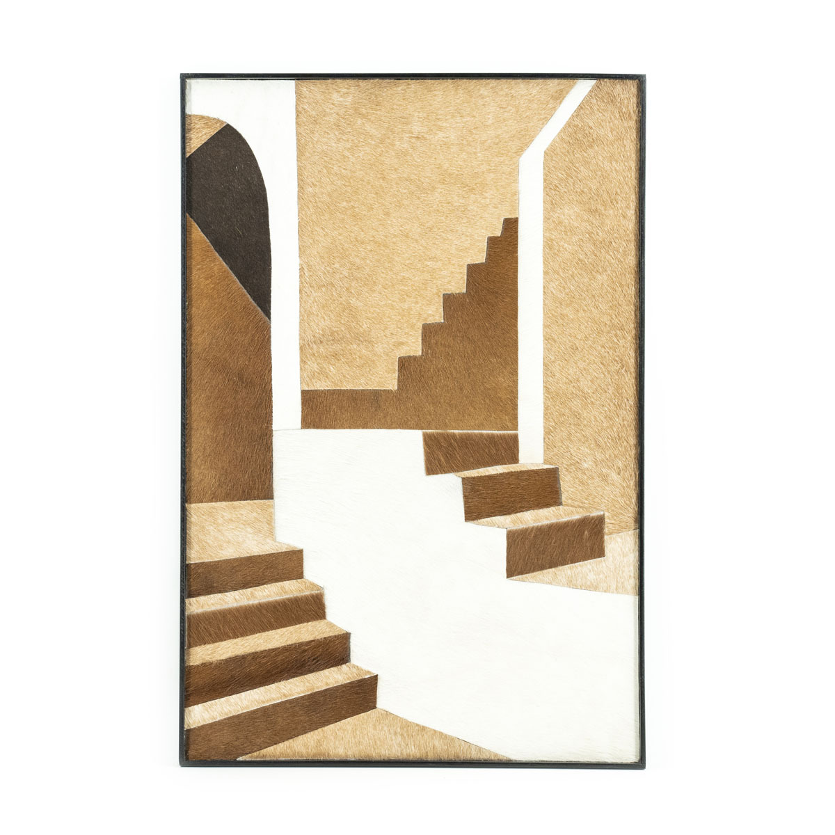 Wanddecoratie  Bruin  - Leder - By Boo