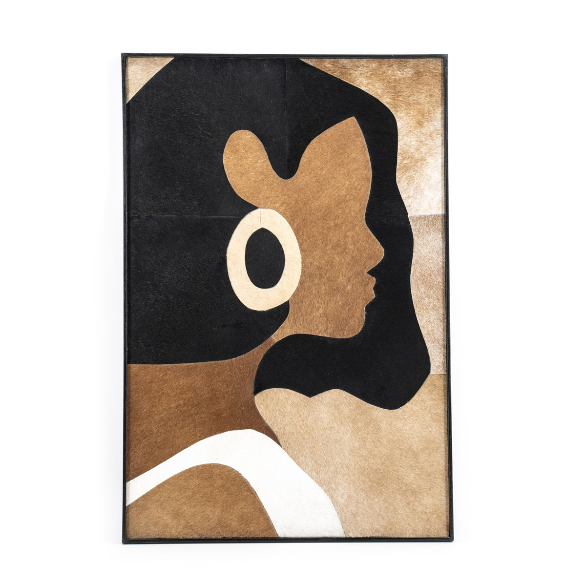 Wanddecoratie  Bruin  - Leder - By Boo