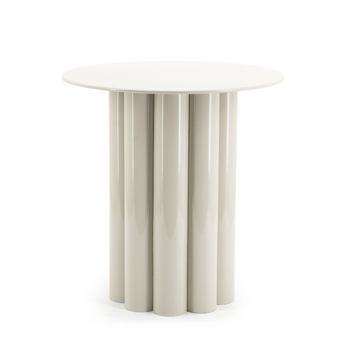 Bijzettafel Olympa Bruin Beige - Metaal - By Boo
