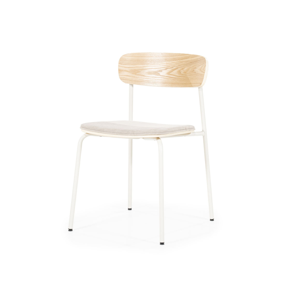 Eetkamerstoel Skola Bruin Beige - Stof - By Boo