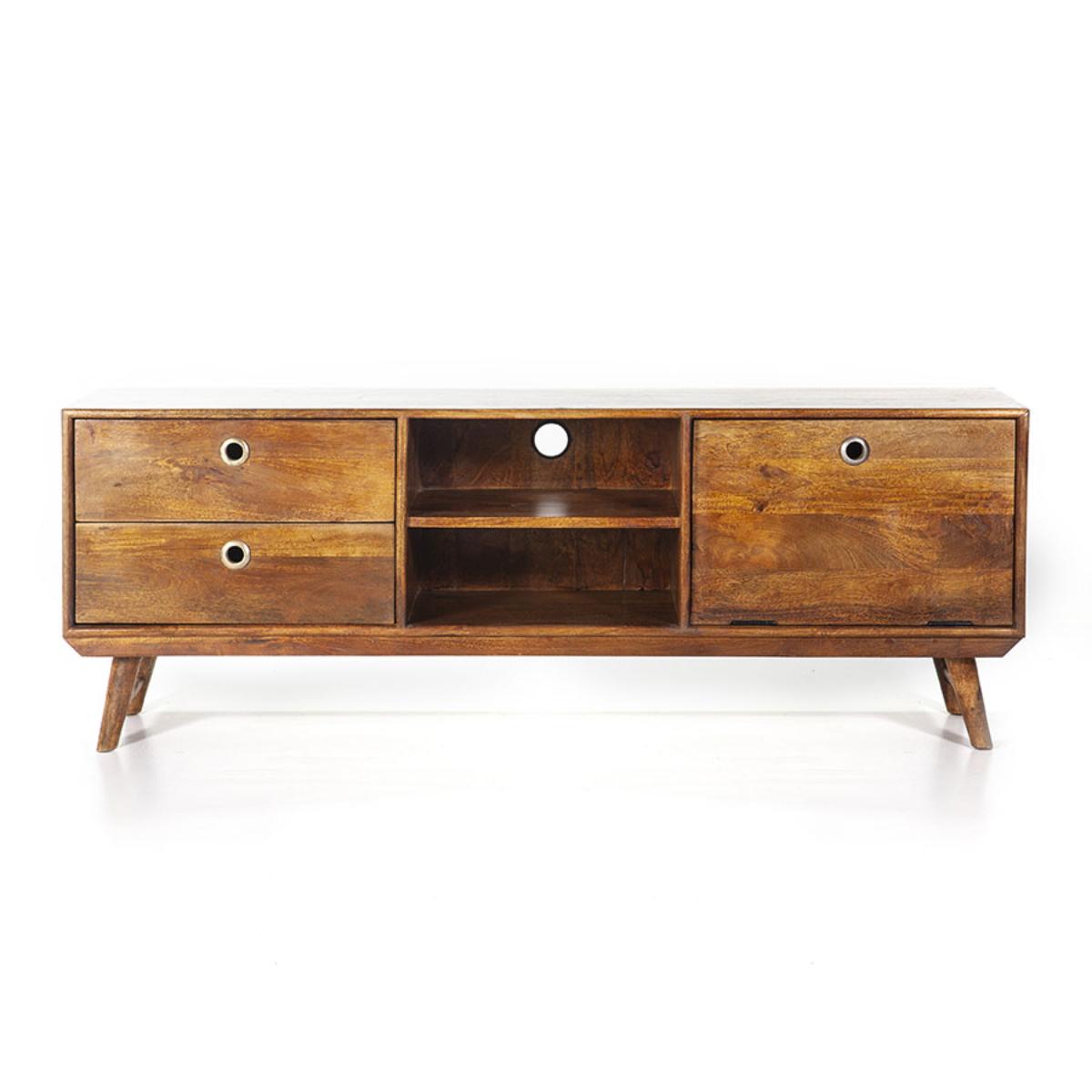 Tv-meubel Wisconsin Geel - Hout - Eleonora