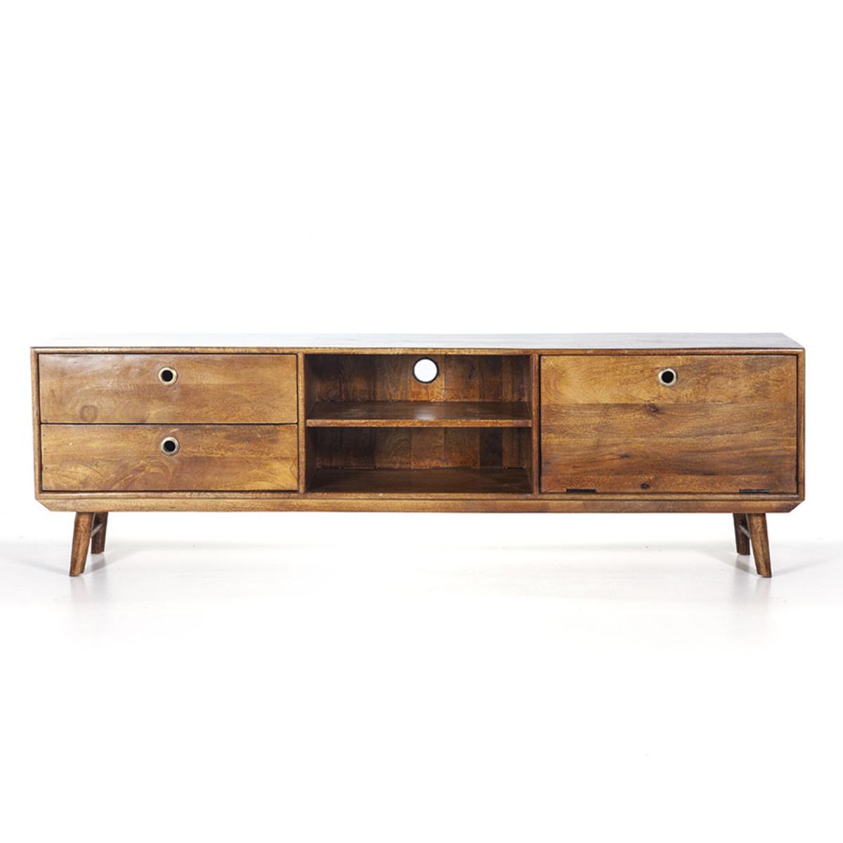 Tv-meubel Wisconsin Geel - Hout - Eleonora