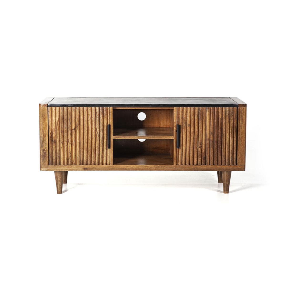 Tv-meubel Carter Bruin - Hout - Eleonora