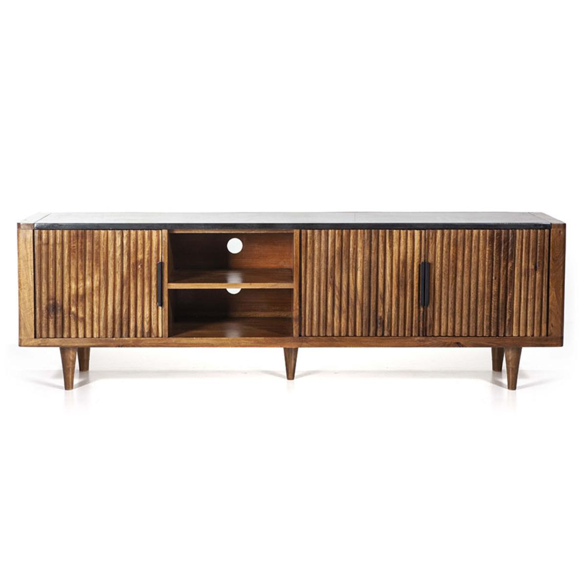 Tv-meubel Carter Bruin - Hout - Eleonora