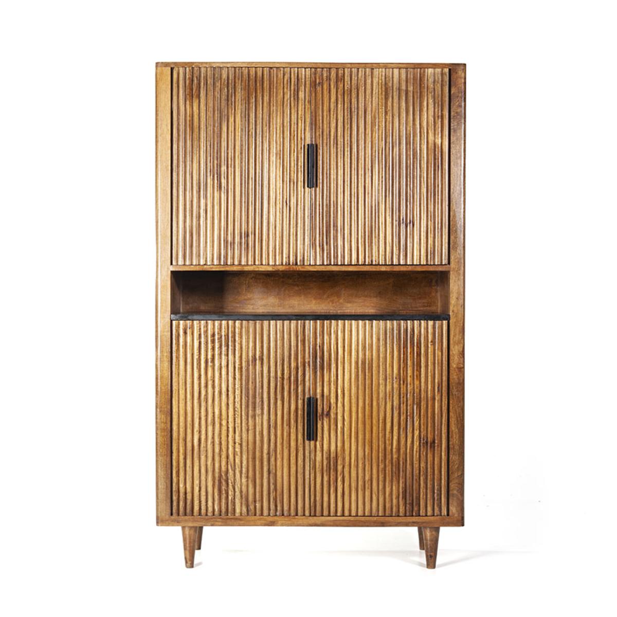 Bergkast Carter Bruin - Hout - Eleonora