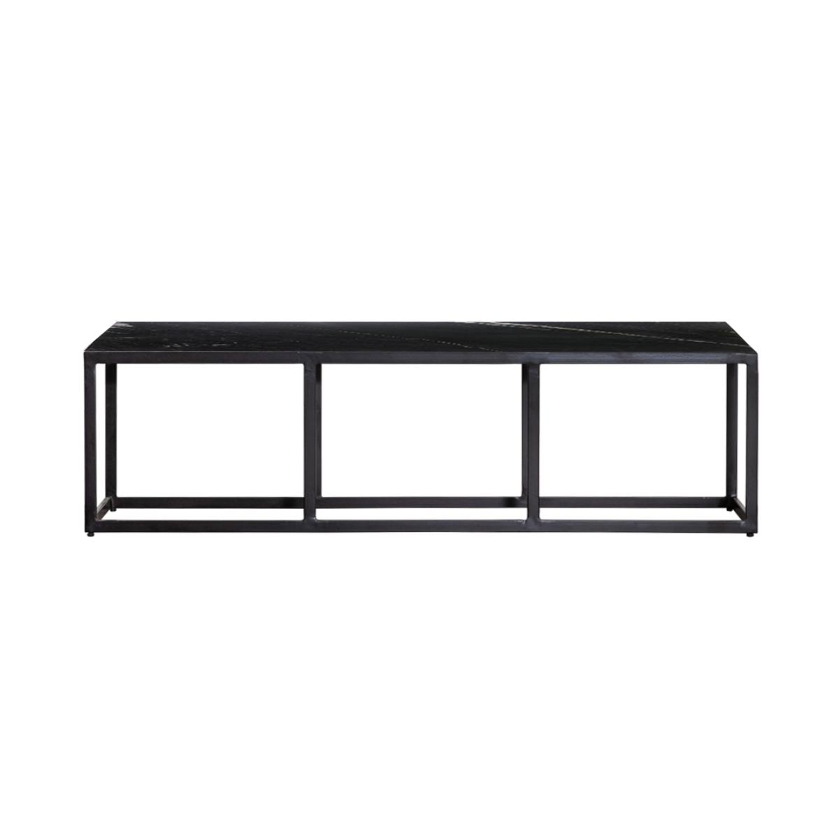 Salontafel Marmer Zwart - Natuurlijk materiaal - Eleonora