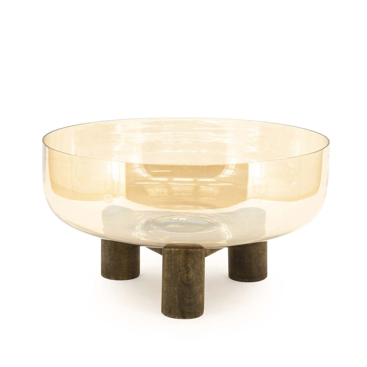 Decoratie  Bruin - Glas - By Boo