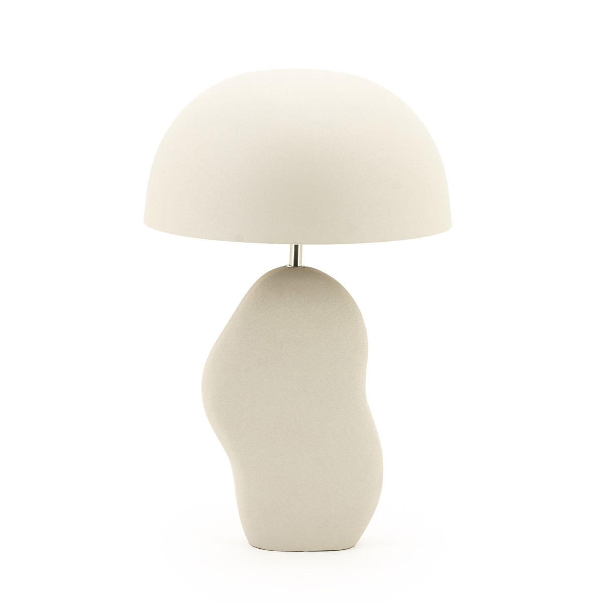 Tafellamp Crème Beige - Metaal - By Boo