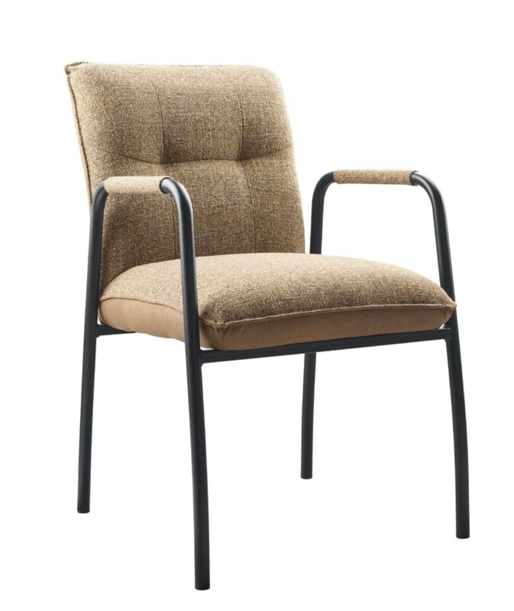 Fauteuil Alzy - Armleuning - Bruin - Stof - Modern - Profijt Meubel