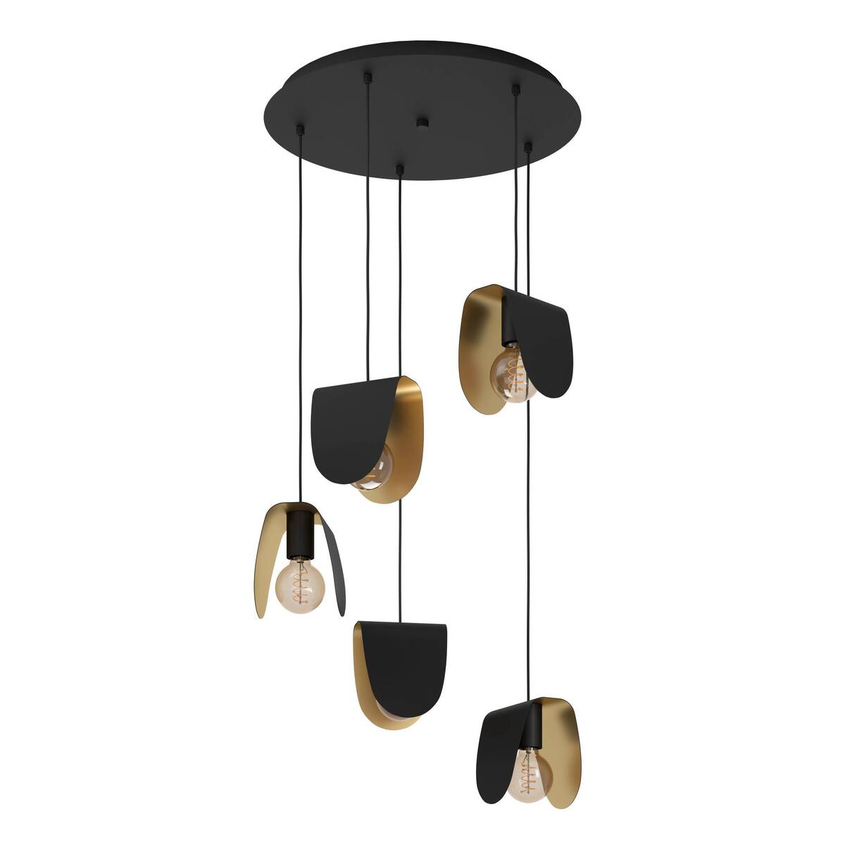 Hanglamp Serenara Zwart - Metaal - Eglo
