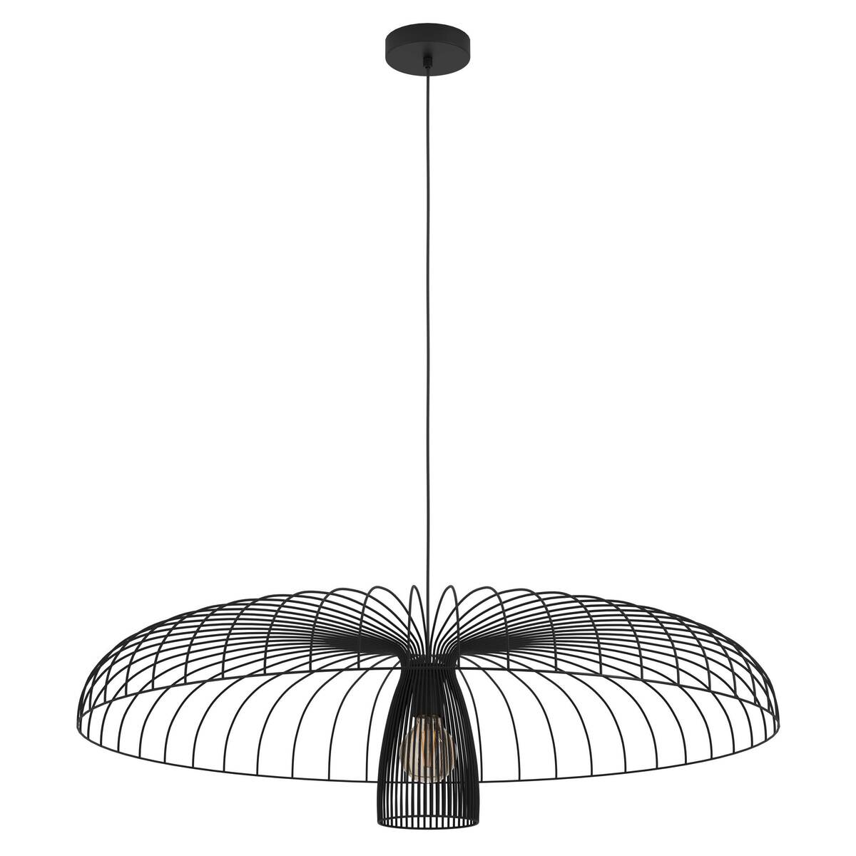 Hanglamp Champerico Zwart - Metaal - Eglo