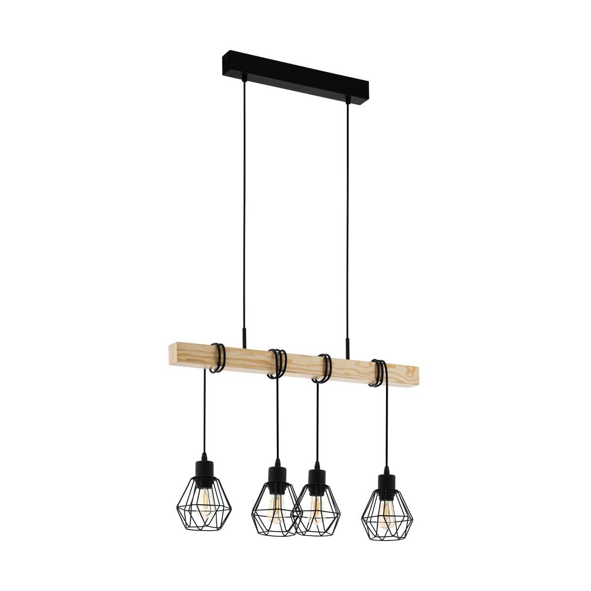 Hanglamp  Naturel Hout - Eglo
