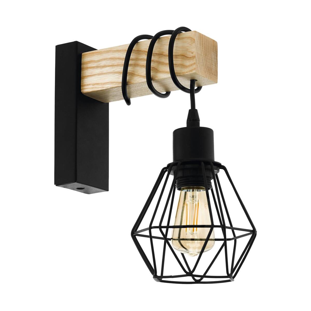 Wandlamp  Naturel Hout - Eglo