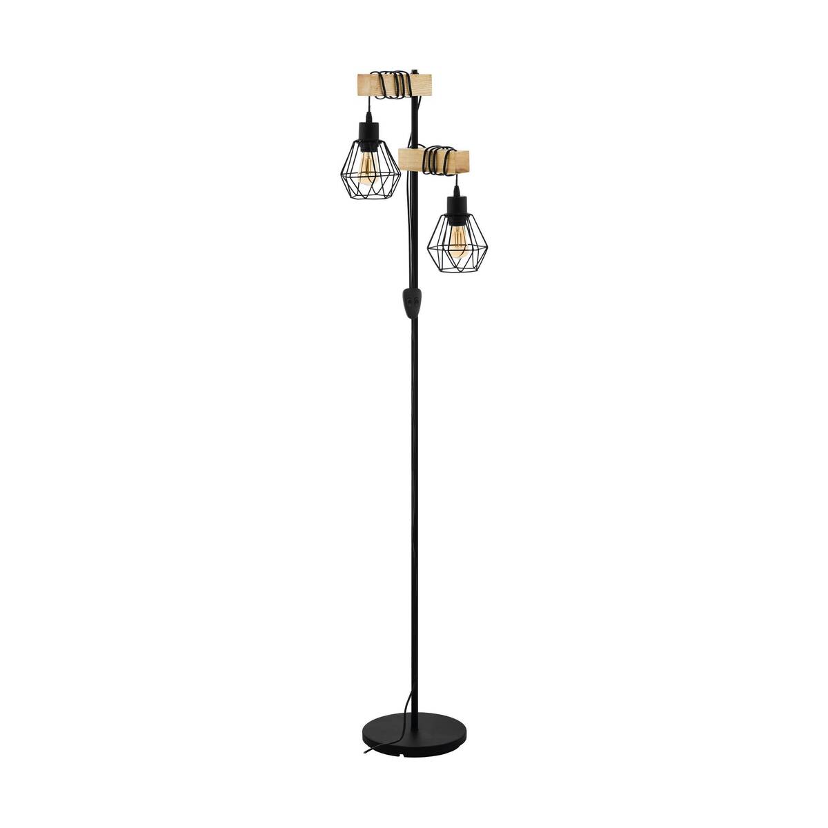 Vloerlamp Naturel Hout - Eglo