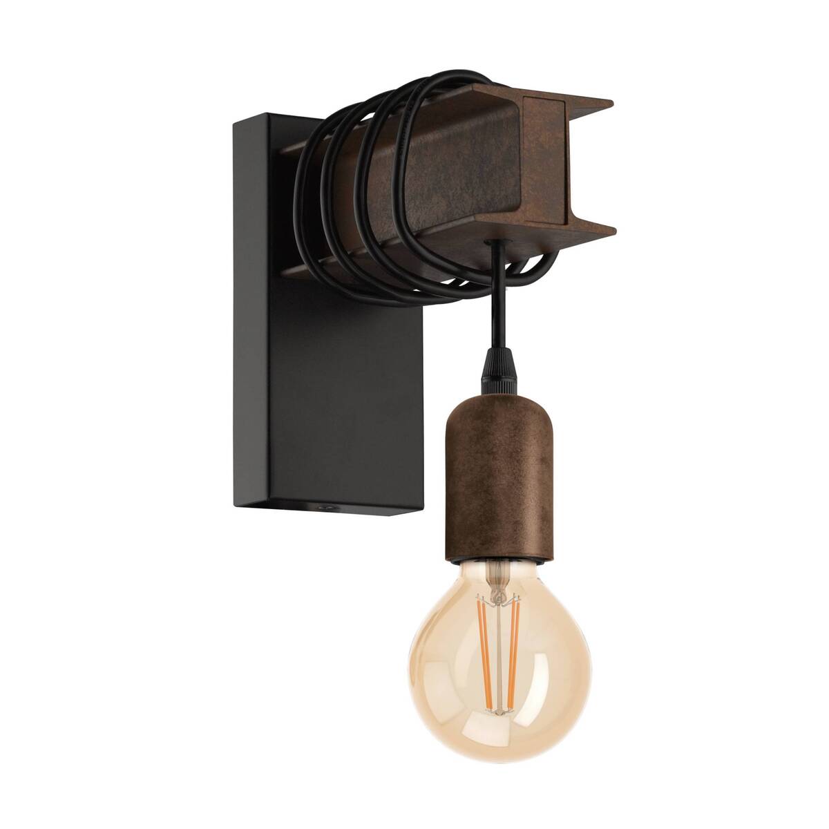 Wandlamp  Zwart - Metaal - Eglo