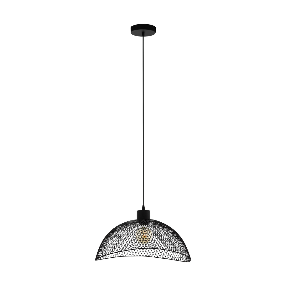 Hanglamp Pompeya Zwart - Metaal - Eglo