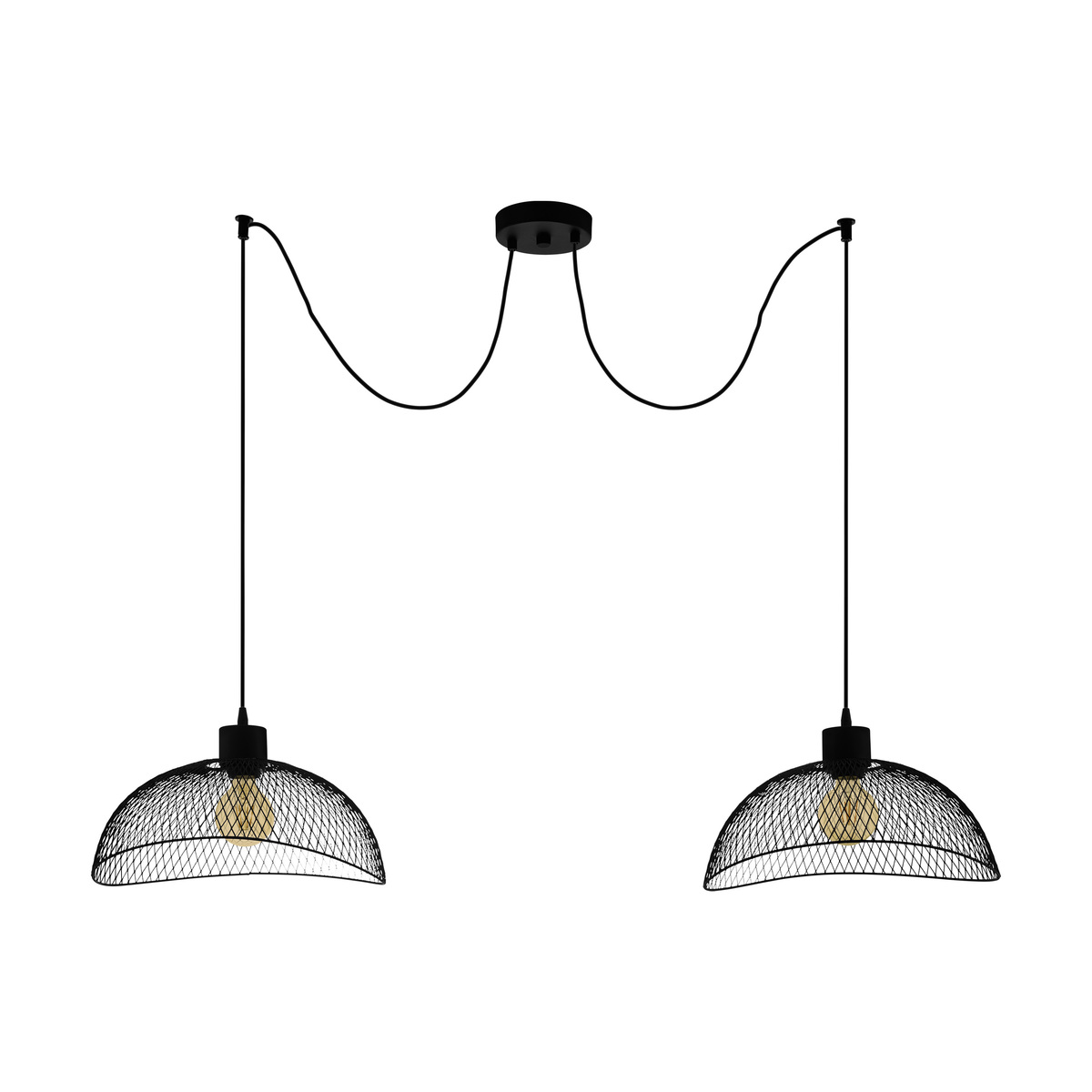 Hanglamp Pompeya Zwart - Metaal - Eglo