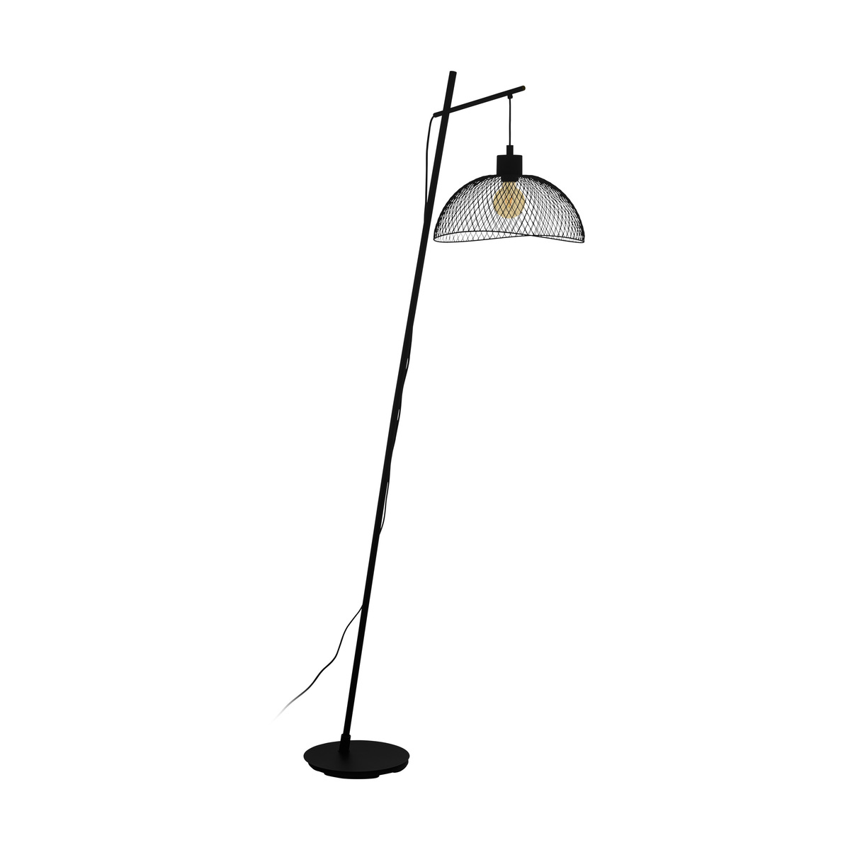 Vloerlamp Pompeya Zwart - Metaal - Eglo