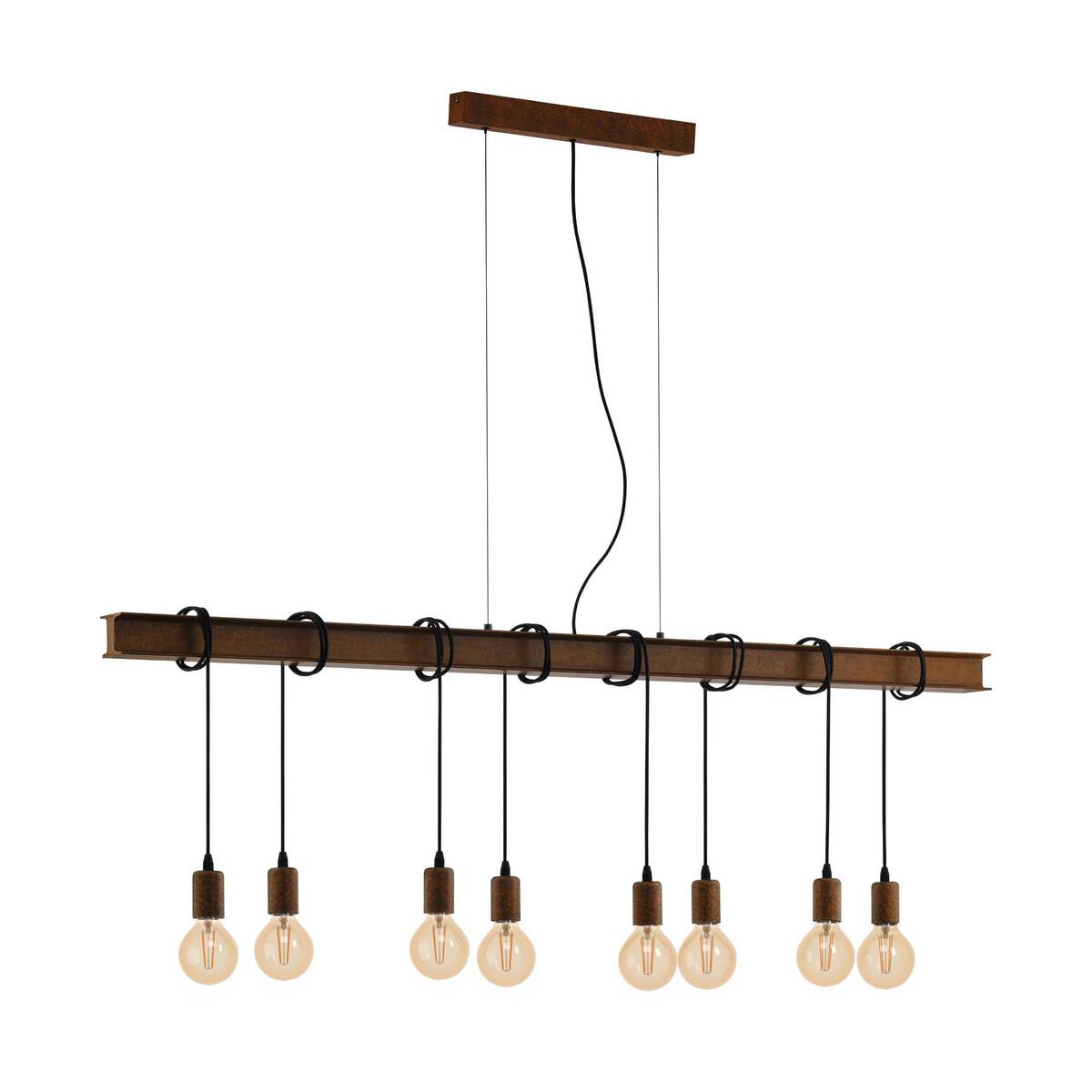 Hanglamp Bruin - Metaal - Eglo