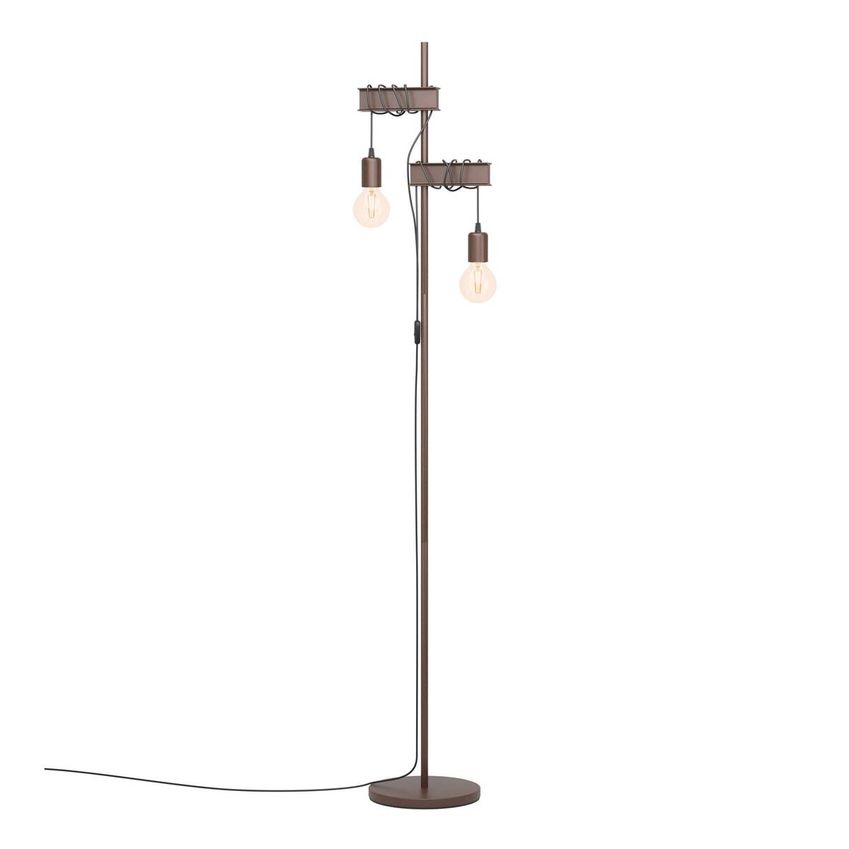 Vloerlamp  Bruin - Metaal - Eglo